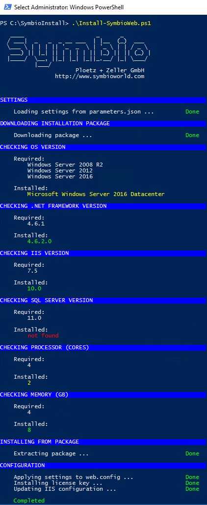 Powershell Installation