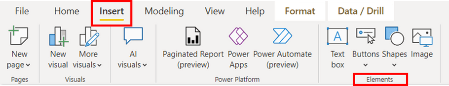 Navigation: Insert-Tab